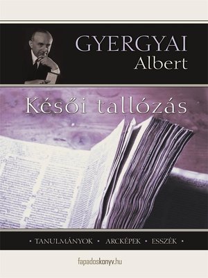 cover image of Késői tallózás